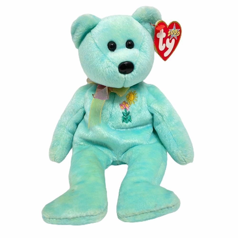 TY Ariel In Memory 1981-1988 Green‎ Beanie Baby